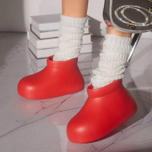 RED FOAM SLIPPER SONIC BOOTS - Picture 1 of 3